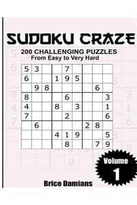 Sudoku Craze: 200 Challenging Puzzles