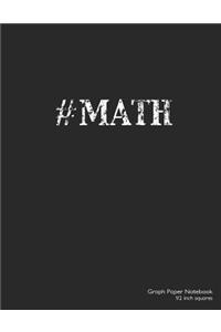 Graph Paper Notebook 1/2 inch squares