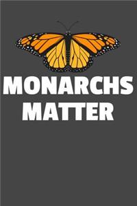 Monarchs Matter: Lined Journal Notebook for Monarch Butterfly Lovers, Tagging Stations, Milkweed Garden Growers