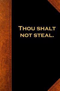 Religious Journal 7th Commandment Vintage Style Traditional