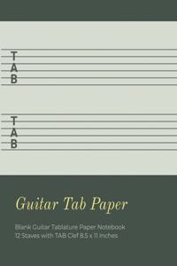 Guitar Tab Paper