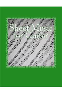 Sheet Music for Guitar