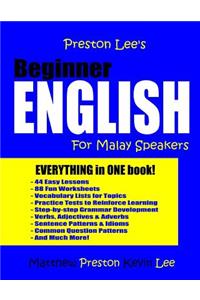 Preston Lee's Beginner English For Malay Speakers