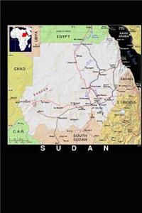 Modern Day Color Map of Sudan in Africa Journal