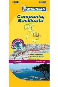 Campania - Michelin Local Map 362