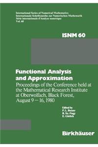 Functional Analysis and Approximation