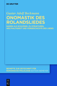 Onomastik Des Rolandsliedes