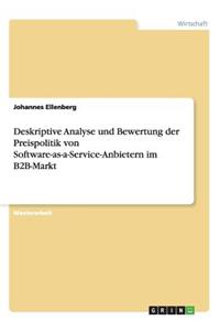 Deskriptive Analyse und Bewertung der Preispolitik von Software-as-a-Service-Anbietern im B2B-Markt