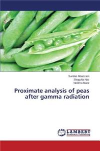 Proximate analysis of peas after gamma radiation