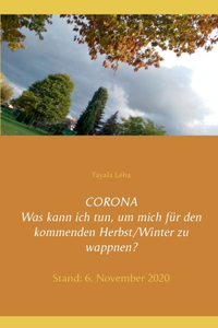 CORONA Was kann ich tun, um mich für den kommenden Herbst/Winter zu wappnen?: Stand: 6. November 2020