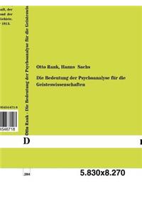 Bedeutung Der Psychoanalyse Fur Die Geisteswissenschaften