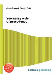 Yeomanry Order of Precedence