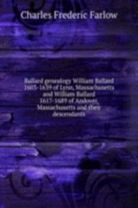 BALLARD GENEALOGY WILLIAM BALLARD 1603-