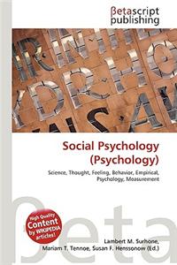 Social Psychology (Psychology)