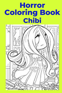 Horror Coloring Book Chibi