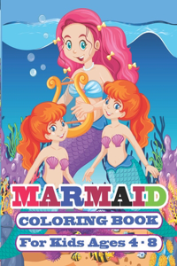 Marmaid Coloring Book For kids