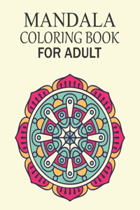 Mandala Coloring Book For Adult