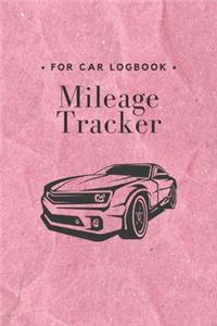 Mileage Tracker for Car Notebook