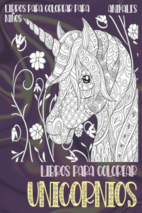 Libros para colorear - Libros para colorear para niños - Animales - Unicornios