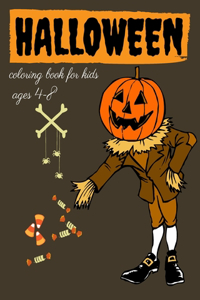 Halloween coloring book for kids ages 4-8