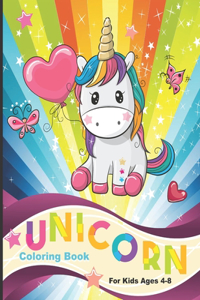 ?Unicorn Coloring Book For Kids Ages 4-8