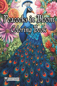 Peacocks in Bloom Coloring Book