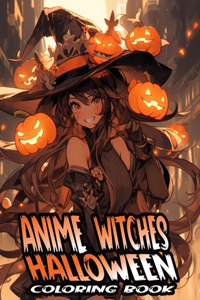 Anime Halloween Coloring Book