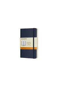 Moleskine Sapphire Blue Pocket Ruled Notebook Soft