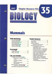 Cr 35 Mammals Biology 2004