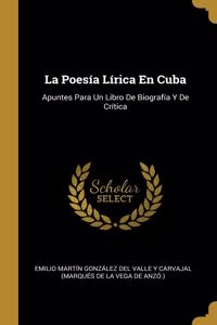 La Poesía Lírica En Cuba