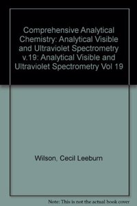 Analytical Visible And Ultraviolet Spectrometry
