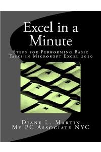 Excel in a Minute