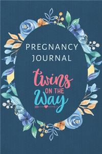 Pregnancy Journal Twins On The Way: Pregnancy Journal For Twins Memory Book. Notebook Diary Belly Book For Moms-To-Be (6x9, 110 Lined Pages)