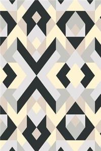 Black and White Geometric Design Notebook
