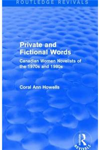 Private and Fictional Words (Routledge Revivals)