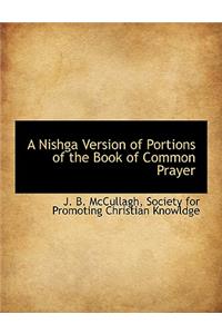 Nishga Version of Portions of the Book of Common Prayer