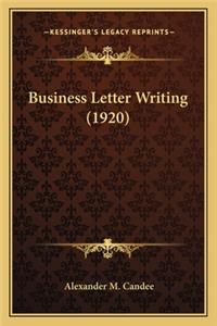 Business Letter Writing (1920)