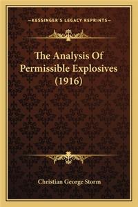 Analysis of Permissible Explosives (1916)