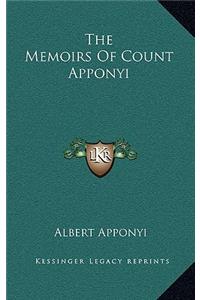 Memoirs Of Count Apponyi
