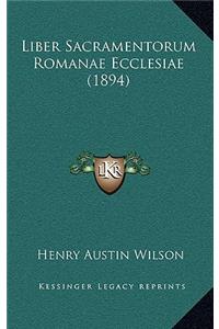 Liber Sacramentorum Romanae Ecclesiae (1894)