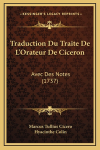 Traduction Du Traite De L'Orateur De Ciceron