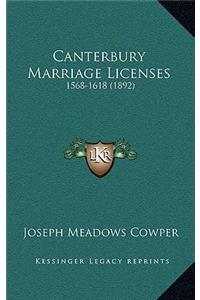 Canterbury Marriage Licenses