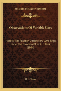 Observations Of Variable Stars