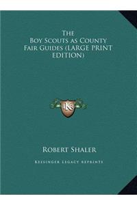 Boy Scouts as County Fair Guides (LARGE PRINT EDITION)