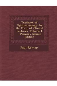 Textbook of Ophthalmology