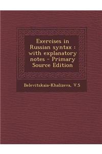 Exercises in Russian Syntax