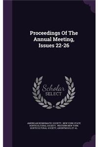 Proceedings of the Annual Meeting, Issues 22-26