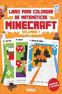 Libro Para Colorear de Matematicas Minecraft