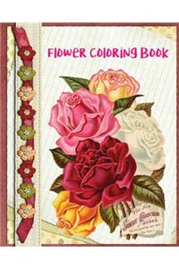 Flower Coloring Book: Unique Flowers Coloring Book: Stress Relieving Flower Designs (Color Fun!)