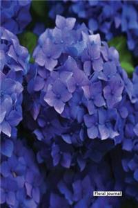 Floral Journal - Blue Botanical Flower